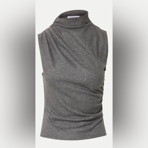 Veronica Beard Mylie Stretch-Wool-Blend Sleeveless Top - Picture 5 of 7